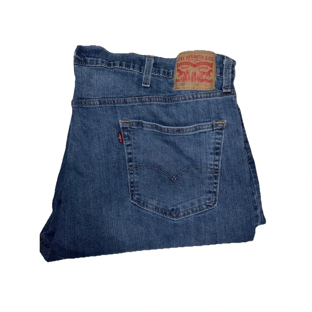 Levi's 559 Jeans Men's 48X30 Blue Relaxed Straight Red Tab